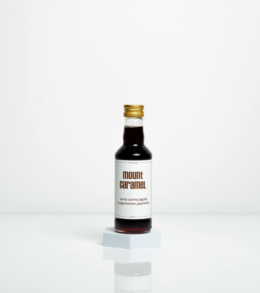 Syrop Czarna Jagoda Z Syropem Z Pigwy Japońskiej