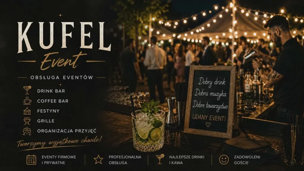 Kufel Event: obsługa eventów, drink bar, coffee bar, festyny, grille i organizacja przyjęć.