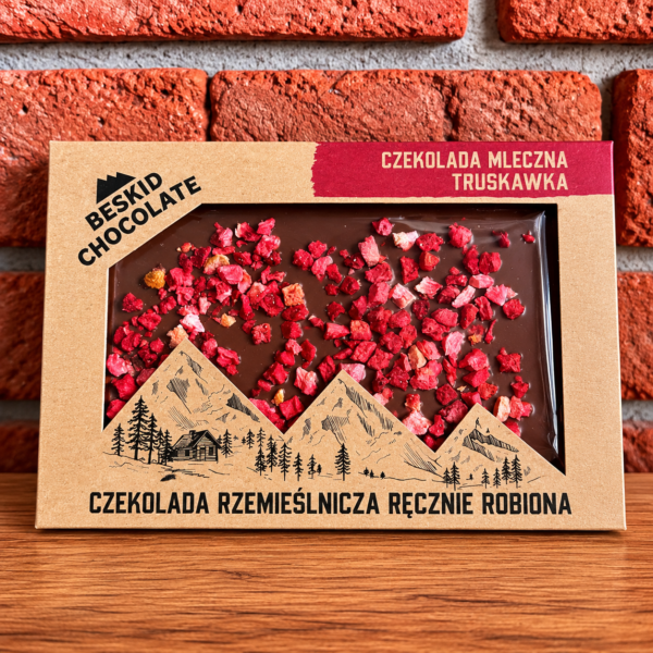 Czekolada mleczna z truskawkami