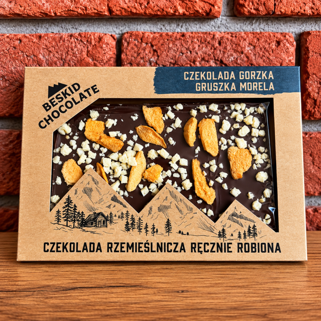 Czekolada gorzka z gruszką i morelą - obrazek 1