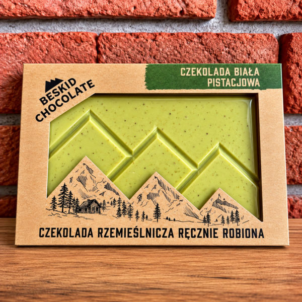 Czekolada biała pistacjowa