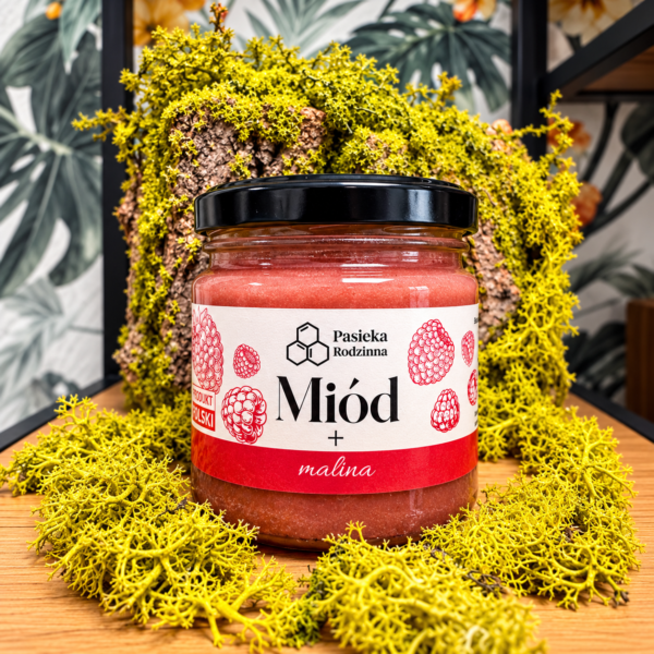 Miód z maliną 240g